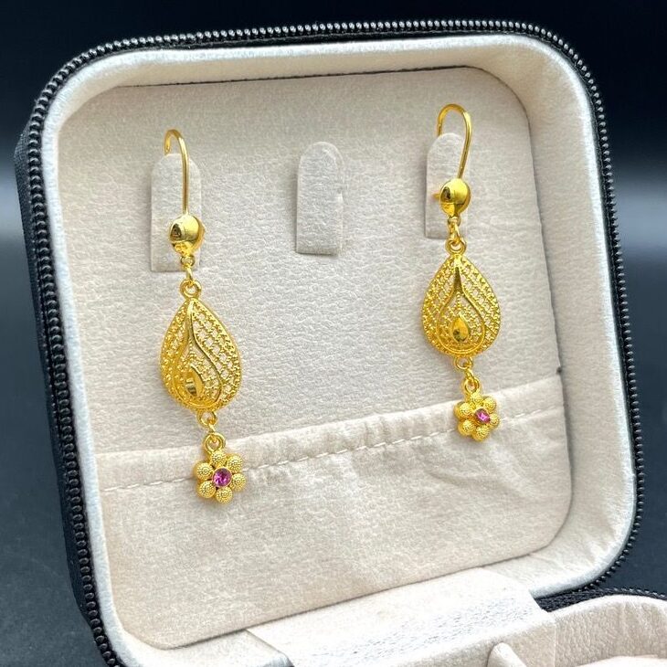 گوشواره طرح هندی آویز دار