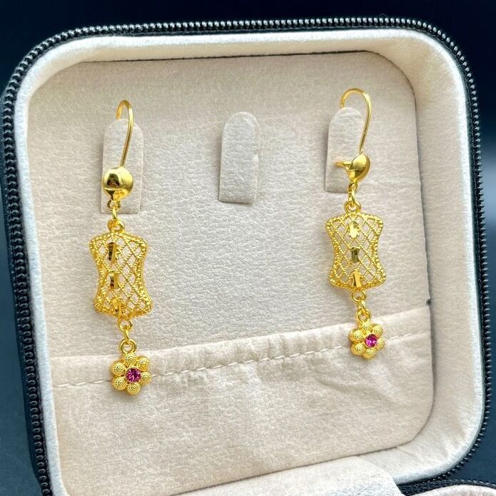 گوشواره طرح هندی آویز دار