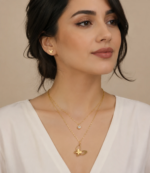 نیم‌ست زنانه طرح پروانه دو لاین