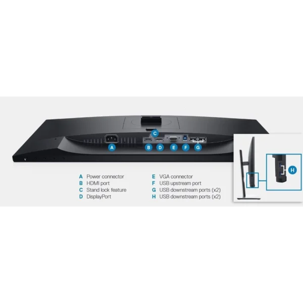 مانیتور استوک دل 22 اینچ مدل Dell P2219H