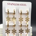 گوشواره استیل آویز دار