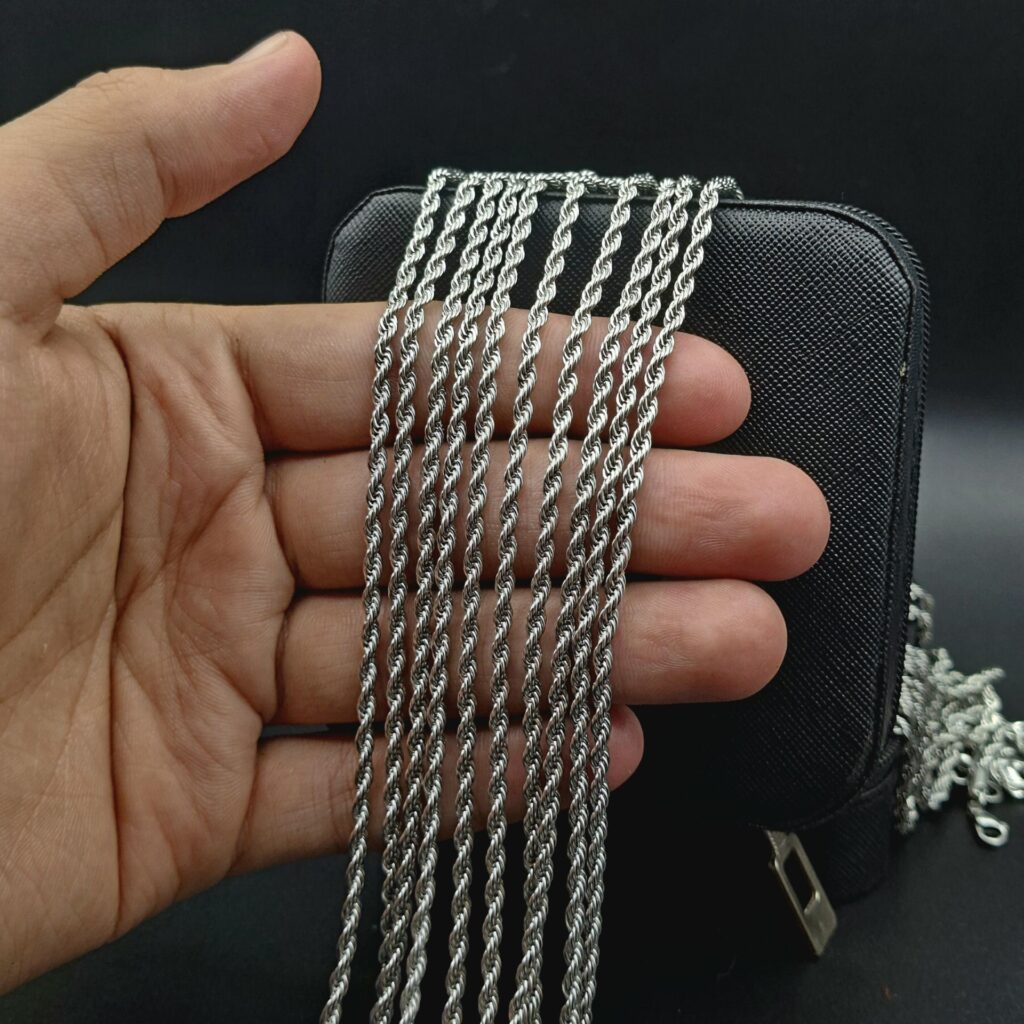 زنجیر طنابی استیل 50 سانت