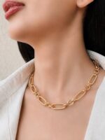ست کامل طرح دیوید یورمن برند ژوپینگ | شامل گردنبند، دستبند و گوشواره | رنگ ثابت - Image 3
