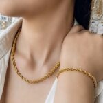 ست گردنبند و دستبند طنابی