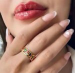 انگشتر هفت رنگ زنانه