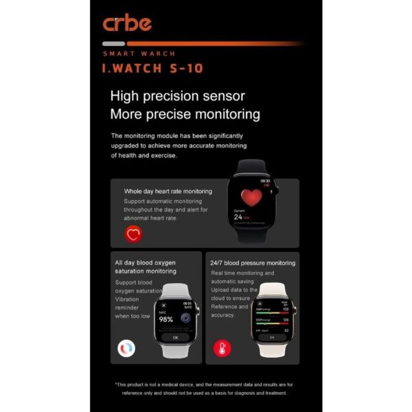 ساعت هوشمند کربی مدل Crbe I-Watch S-10 - Image 4