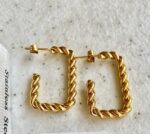 gold-steel-twisted-rectangle-hoop