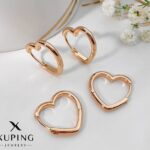 گوشواره حلقه‌ای طرح قلب