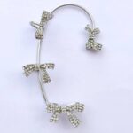 گوشواره ایرکاف طرح پاپیون نگین‌دار - Image 2